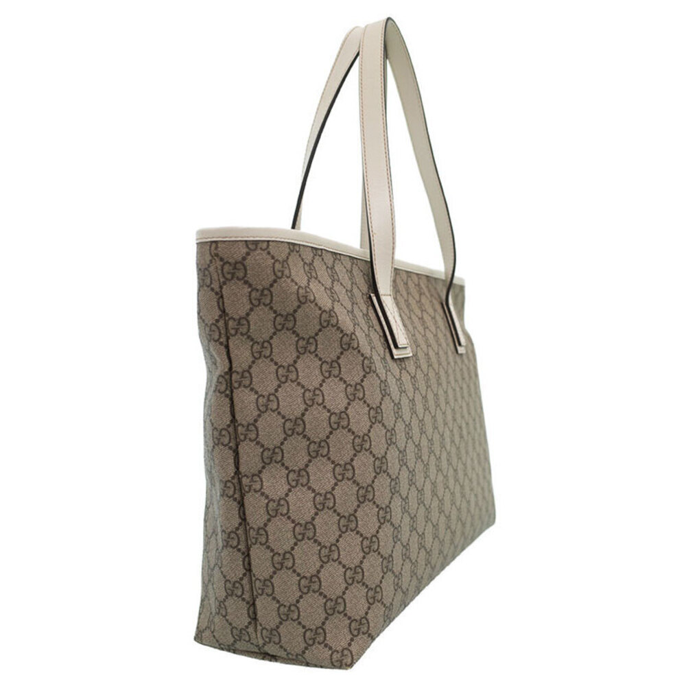 Gucci coated Bag GG Supreme Tote canvas brown monogram leather GG